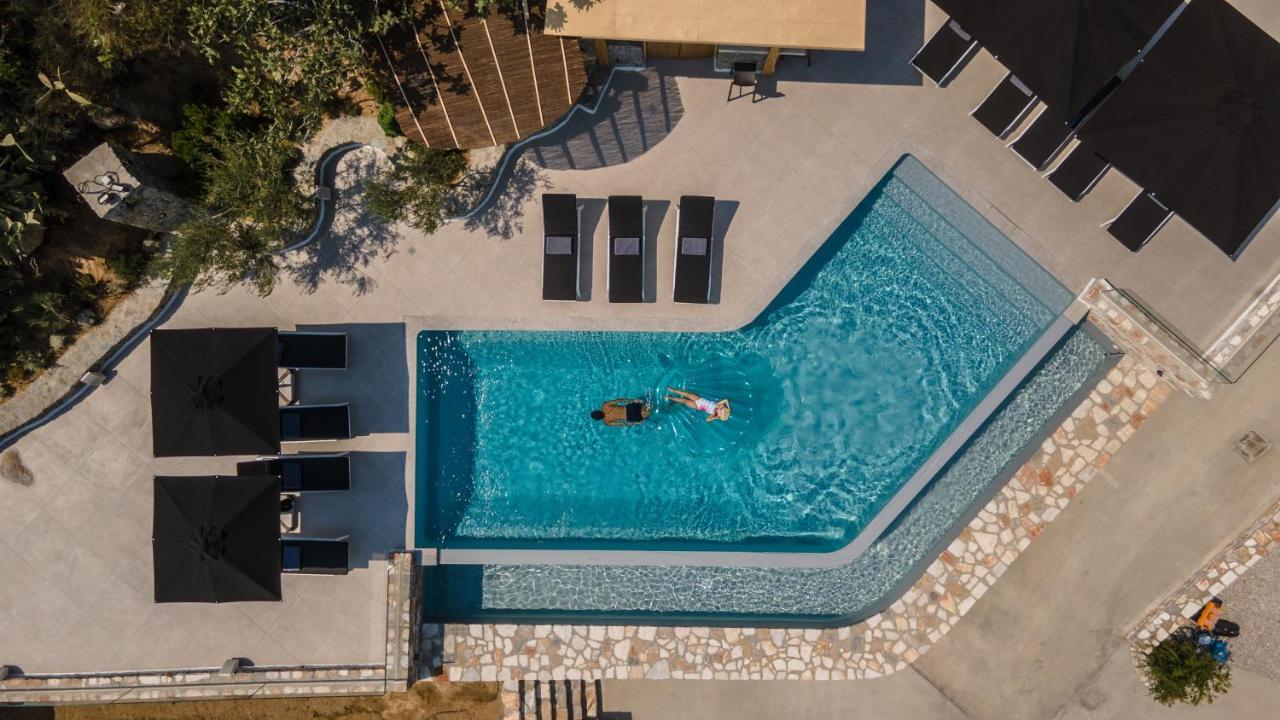 Wow Panoramic View Deluxe Villas Agkidia Exteriör bild