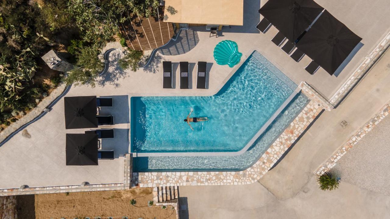 Wow Panoramic View Deluxe Villas Agkidia Exteriör bild