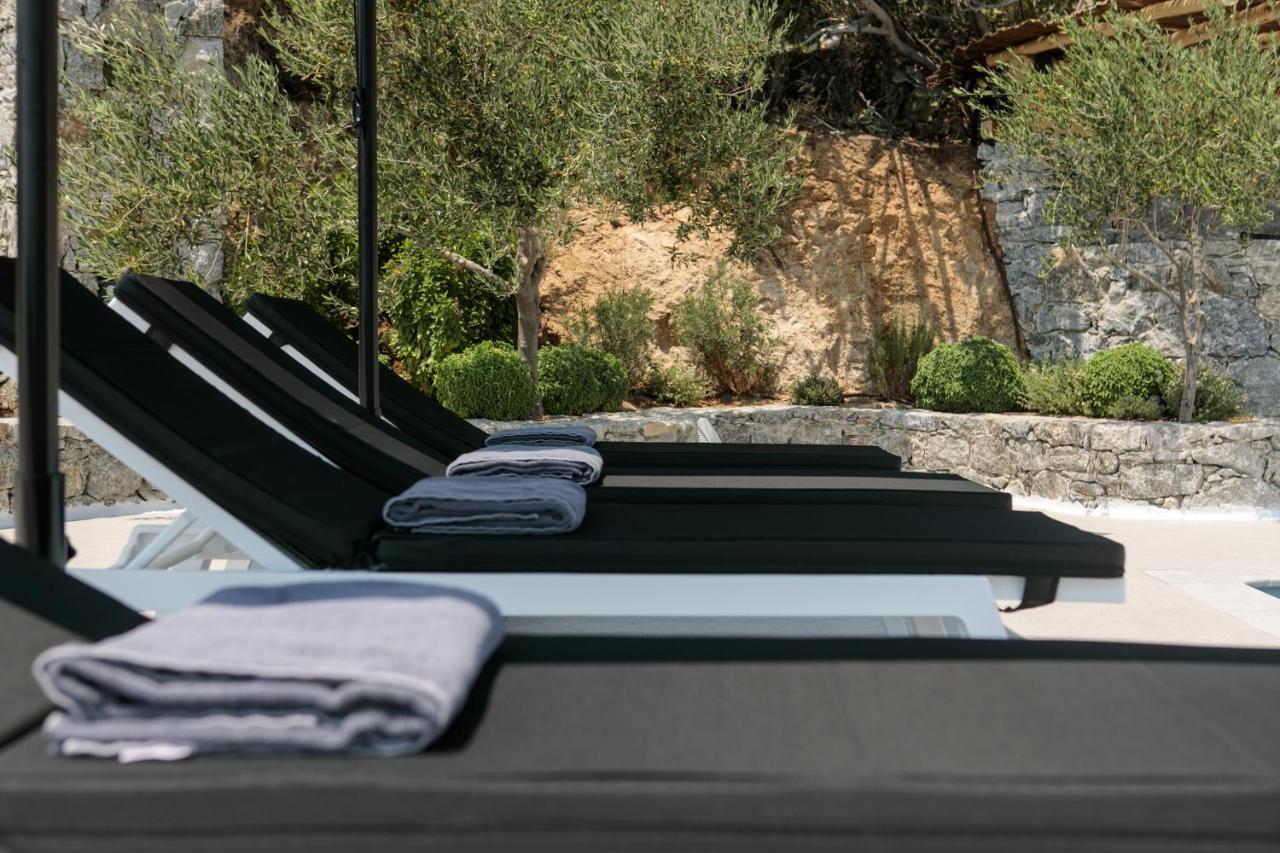 Wow Panoramic View Deluxe Villas Agkidia Exteriör bild