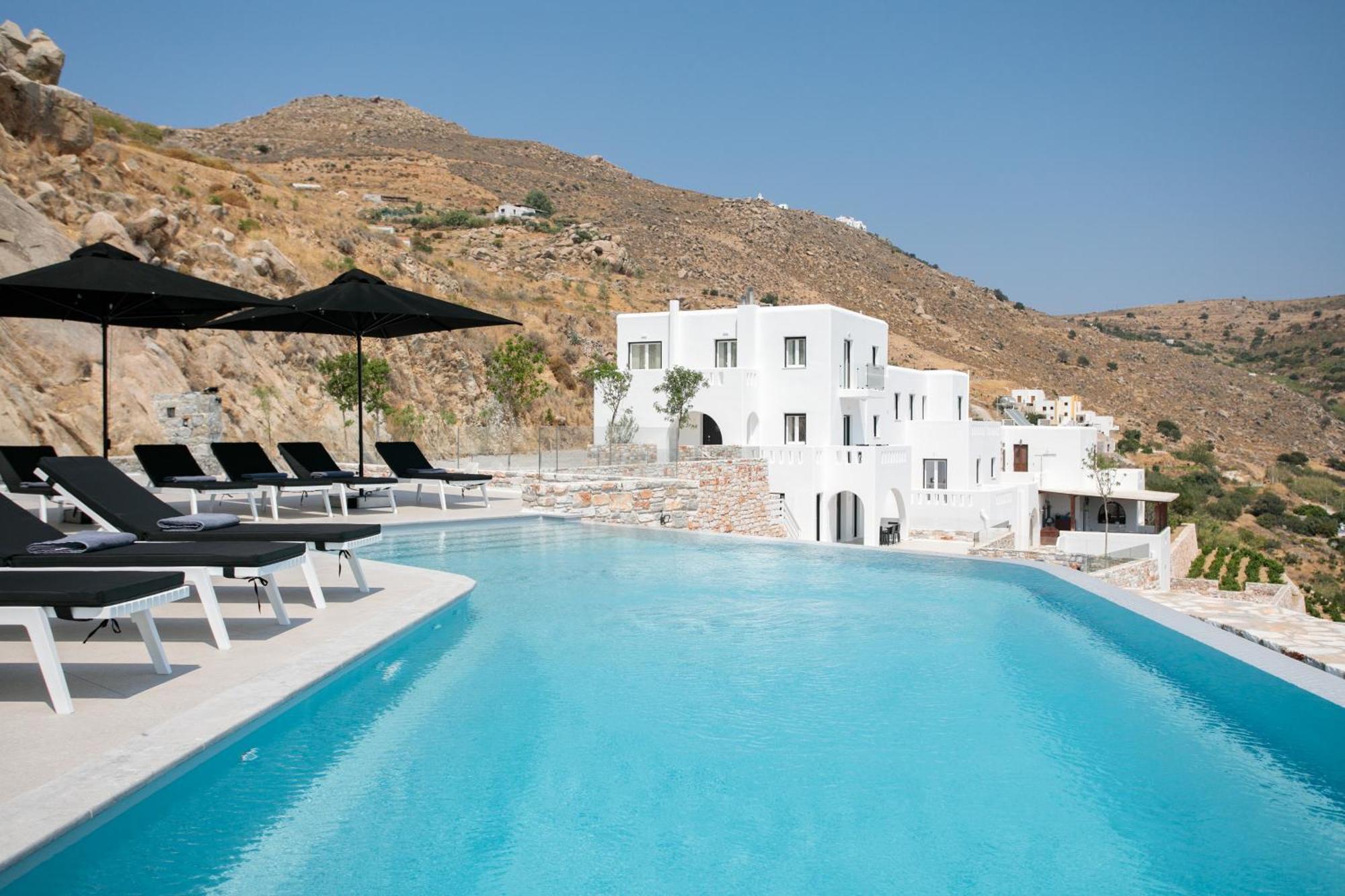 Wow Panoramic View Deluxe Villas Agkidia Rum bild