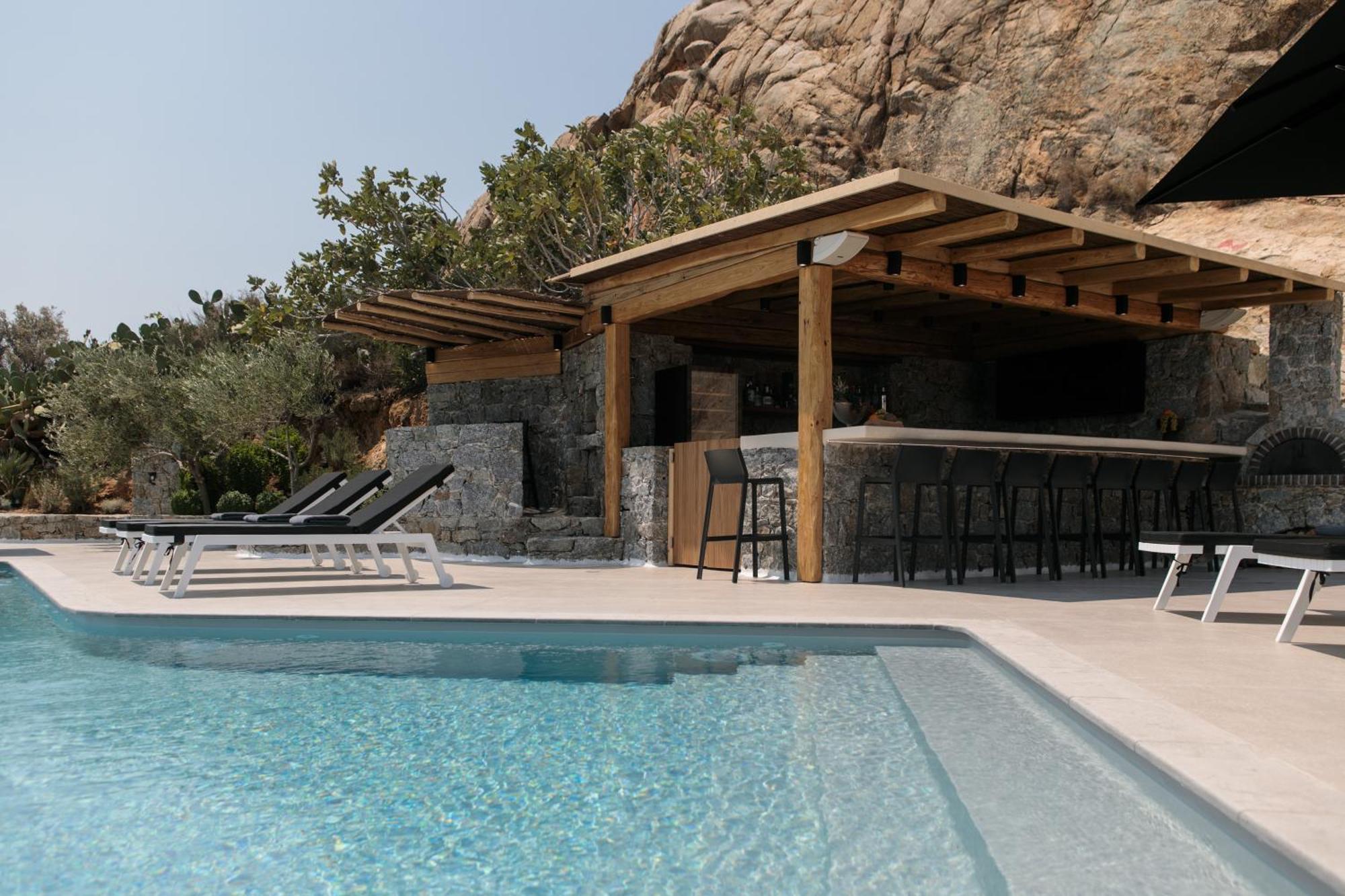 Wow Panoramic View Deluxe Villas Agkidia Rum bild